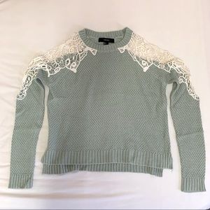 Forever 21 Crochet Lace Sweater